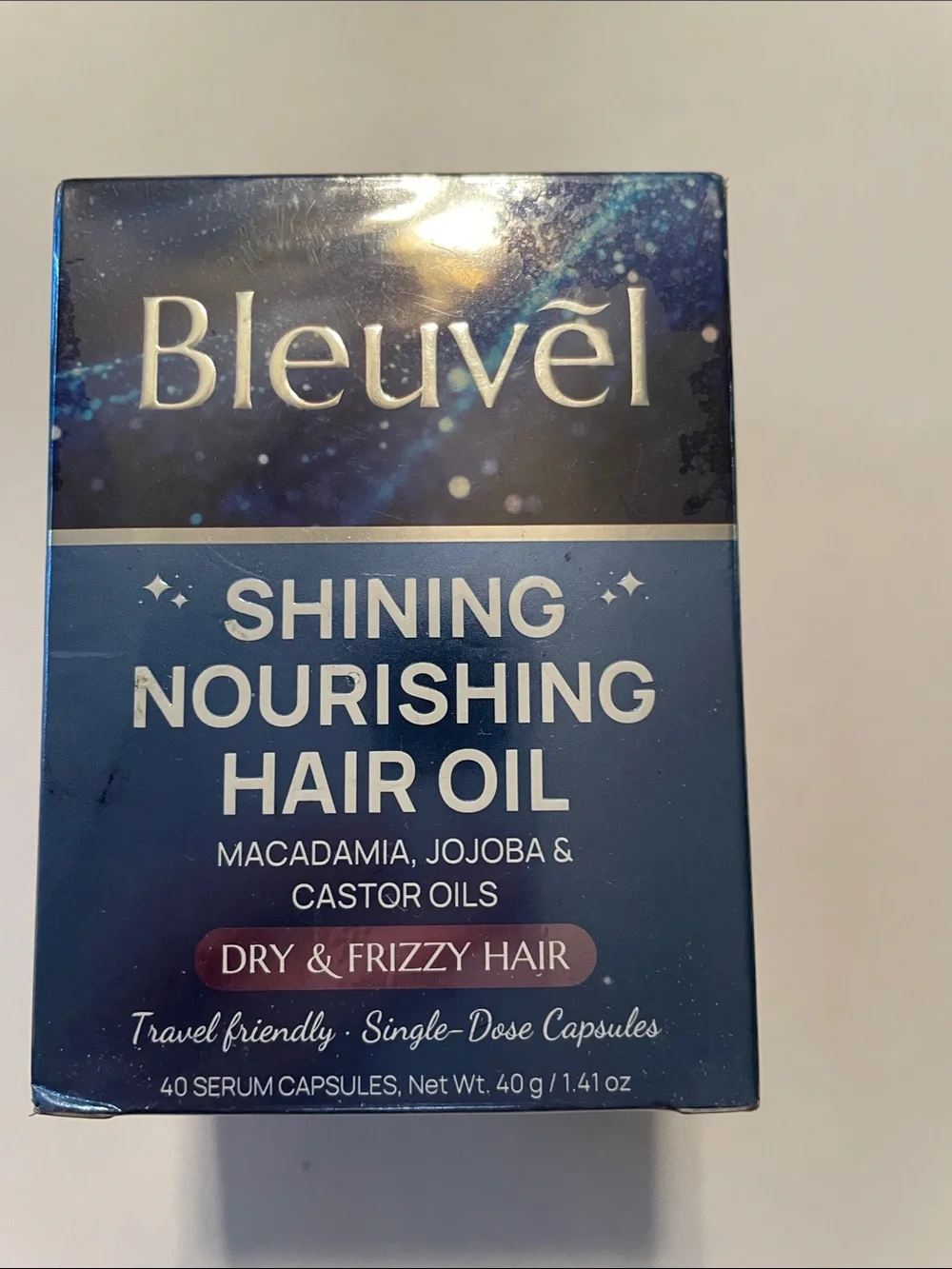 Bleuvél Shining Nourishing Hair Oil, a serum formulated to nourish dry and frizz